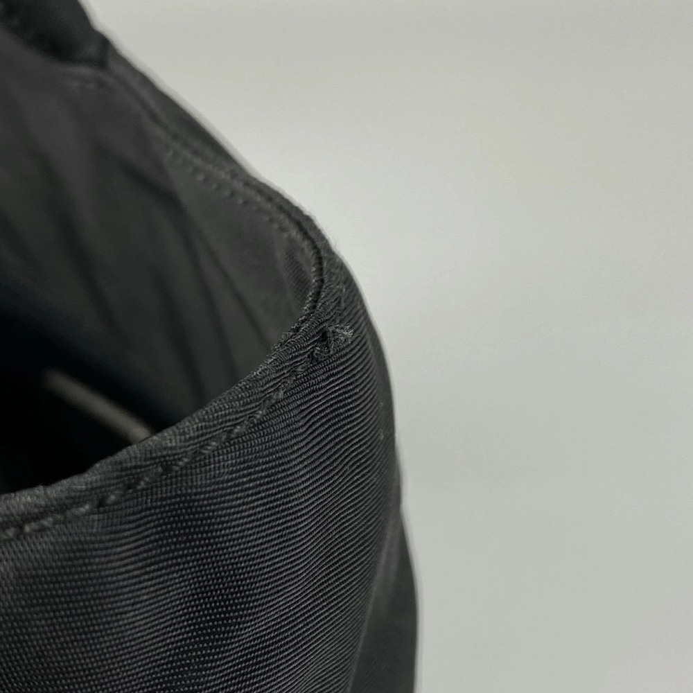 Prada Logo Plate Tote Bag Shoulder Nero Black - Picture 5 of 6